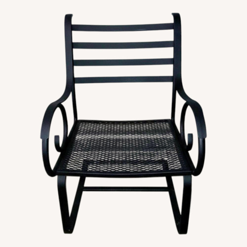 Used Woodard Wrought Iron Black Patio Furniture for sale on AptDeco