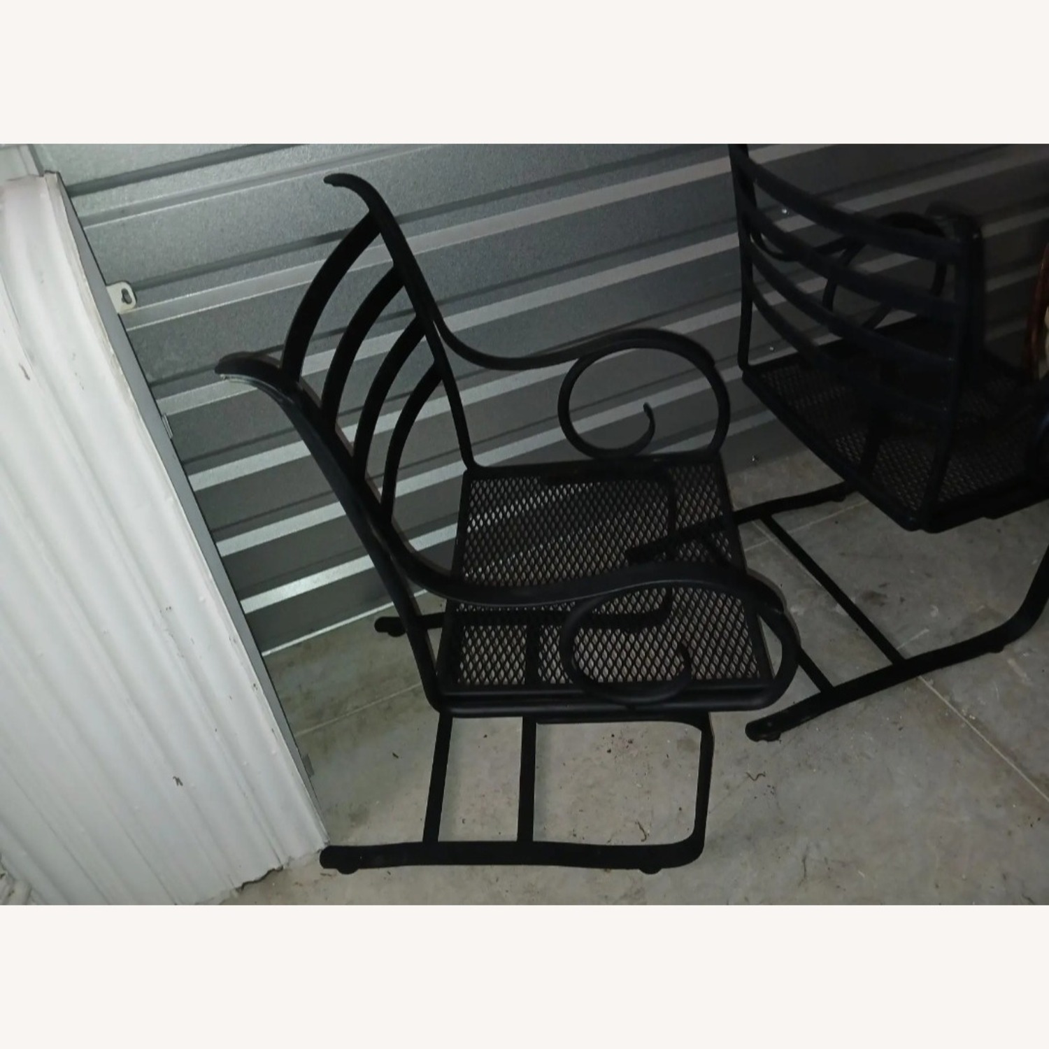 Woodard Wrought Iron Black Patio Furniture - image-3