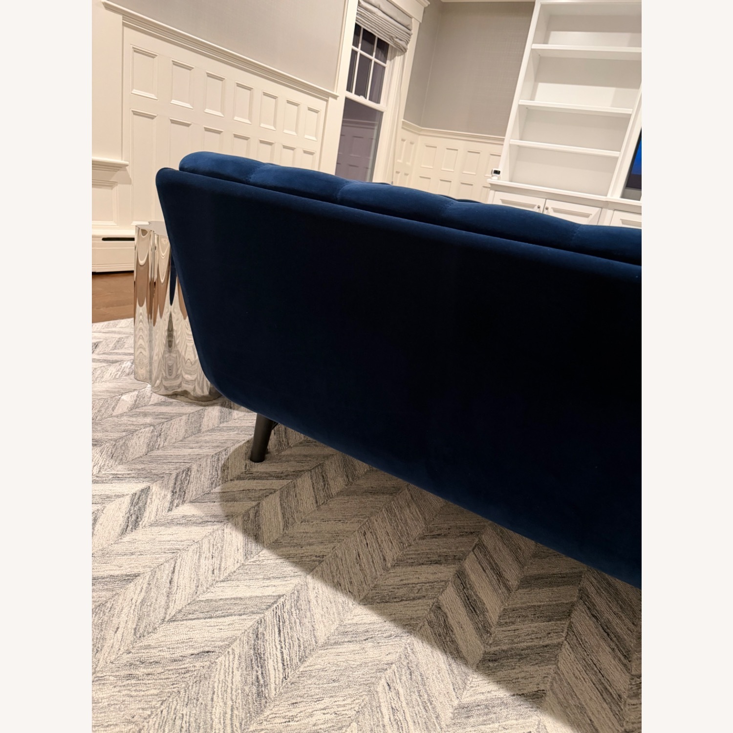 Roche Bobois Profile Sofa – Blue Nuit Velvet - image-3