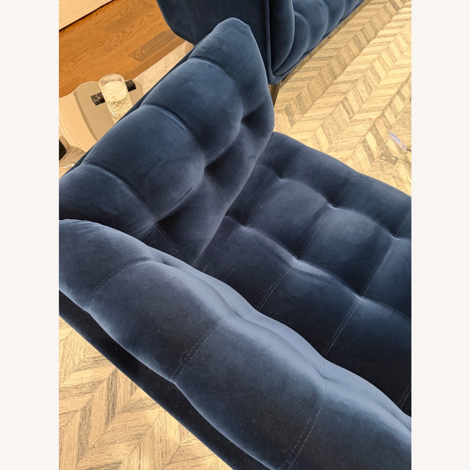 Roche Bobois Profile Sofa – Blue Nuit Velvet - image-5