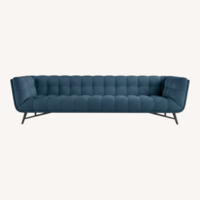 Roche Bobois Profile Sofa – Blue Nuit Velvet