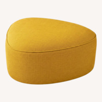 West Elm Pebble Ottoman - Mustard