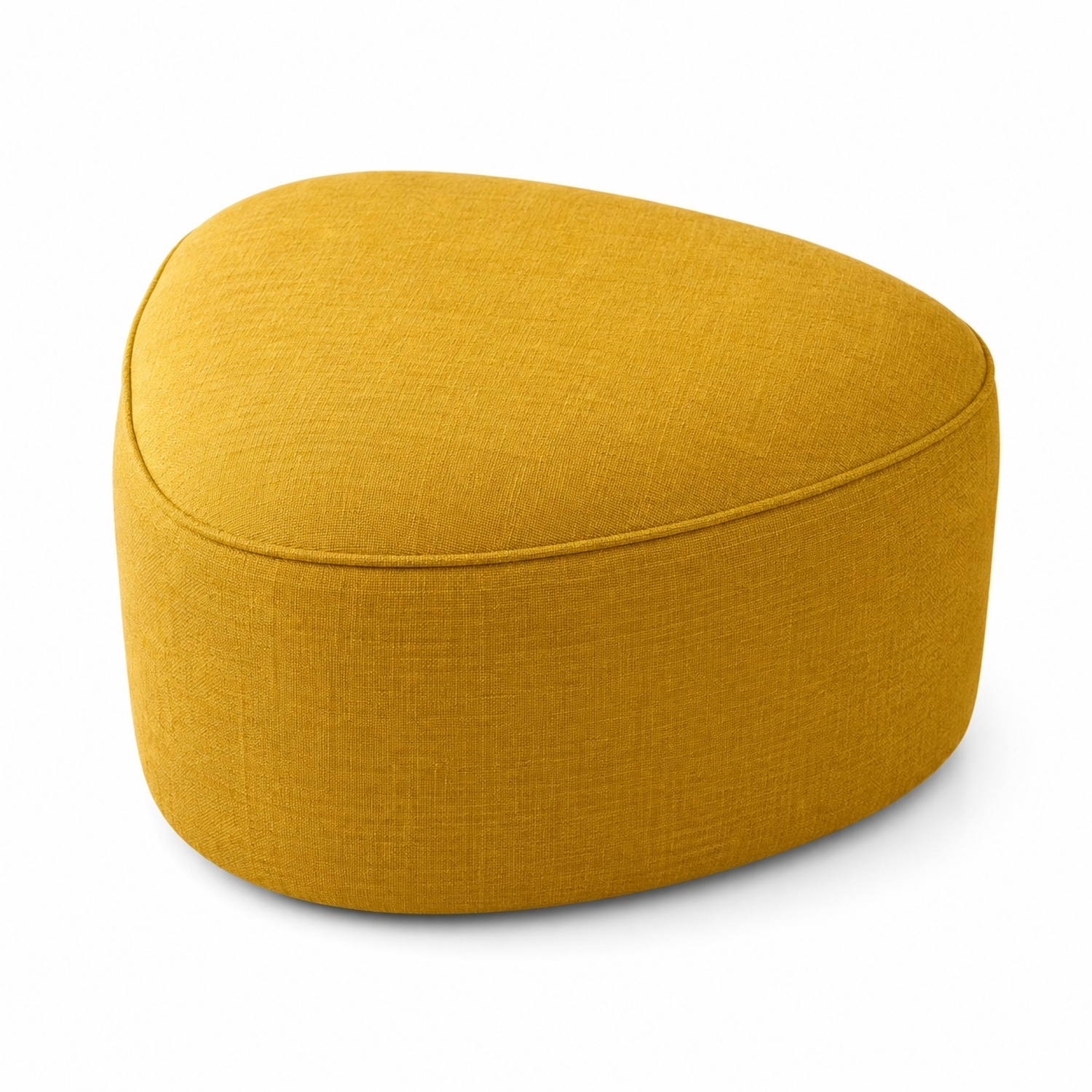 West Elm Pebble Ottoman - Mustard - image-4