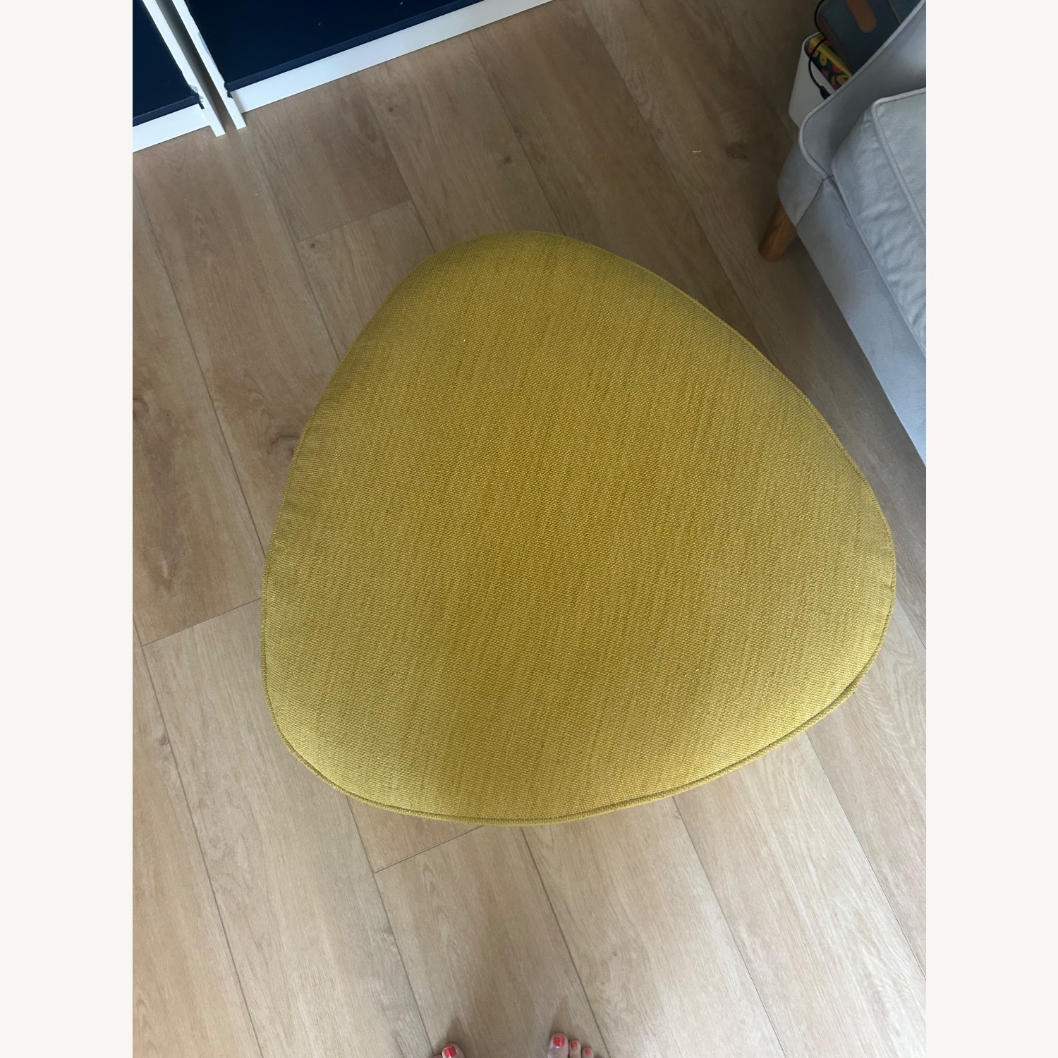 West Elm Pebble Ottoman - Mustard - image-2