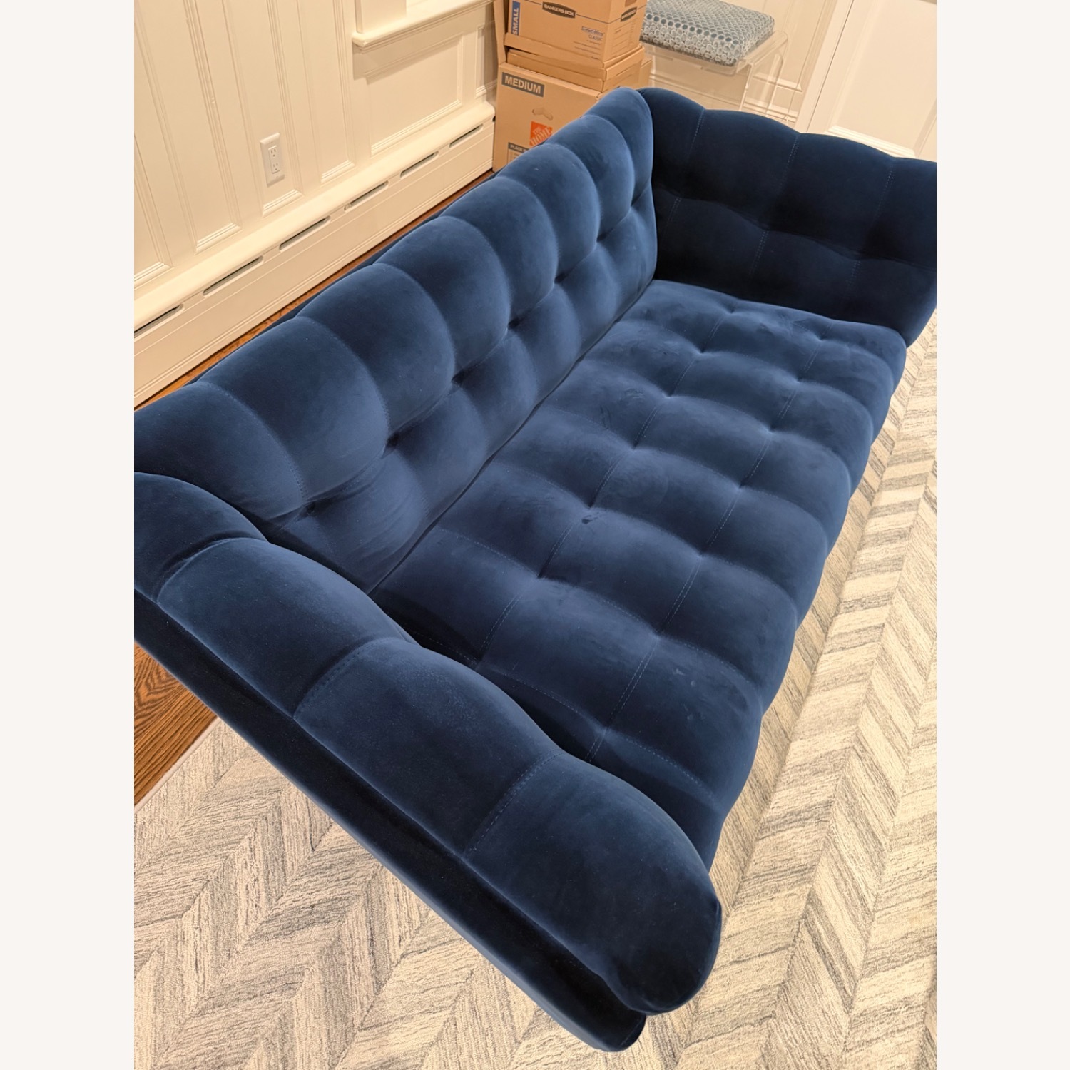 Roche Bobois Profile Bleu Nuit 2.5 Seater Sofa - image-1