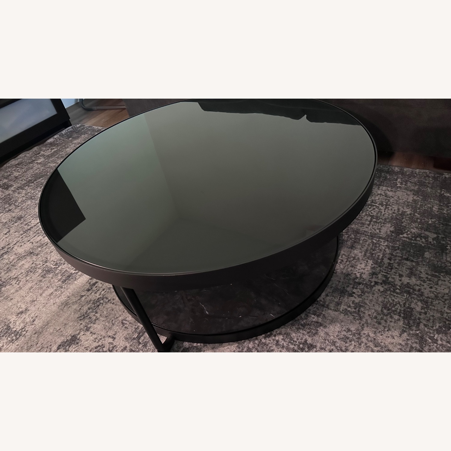 IKEA FRÖTORP Black Marble Coffee Table - image-3