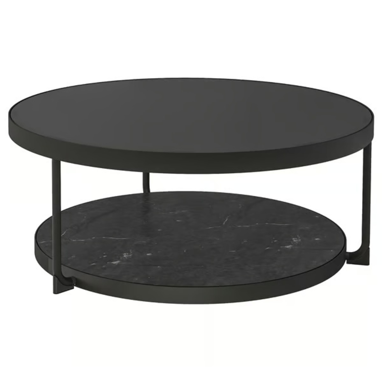 IKEA FRÖTORP Black Marble Coffee Table - image-6