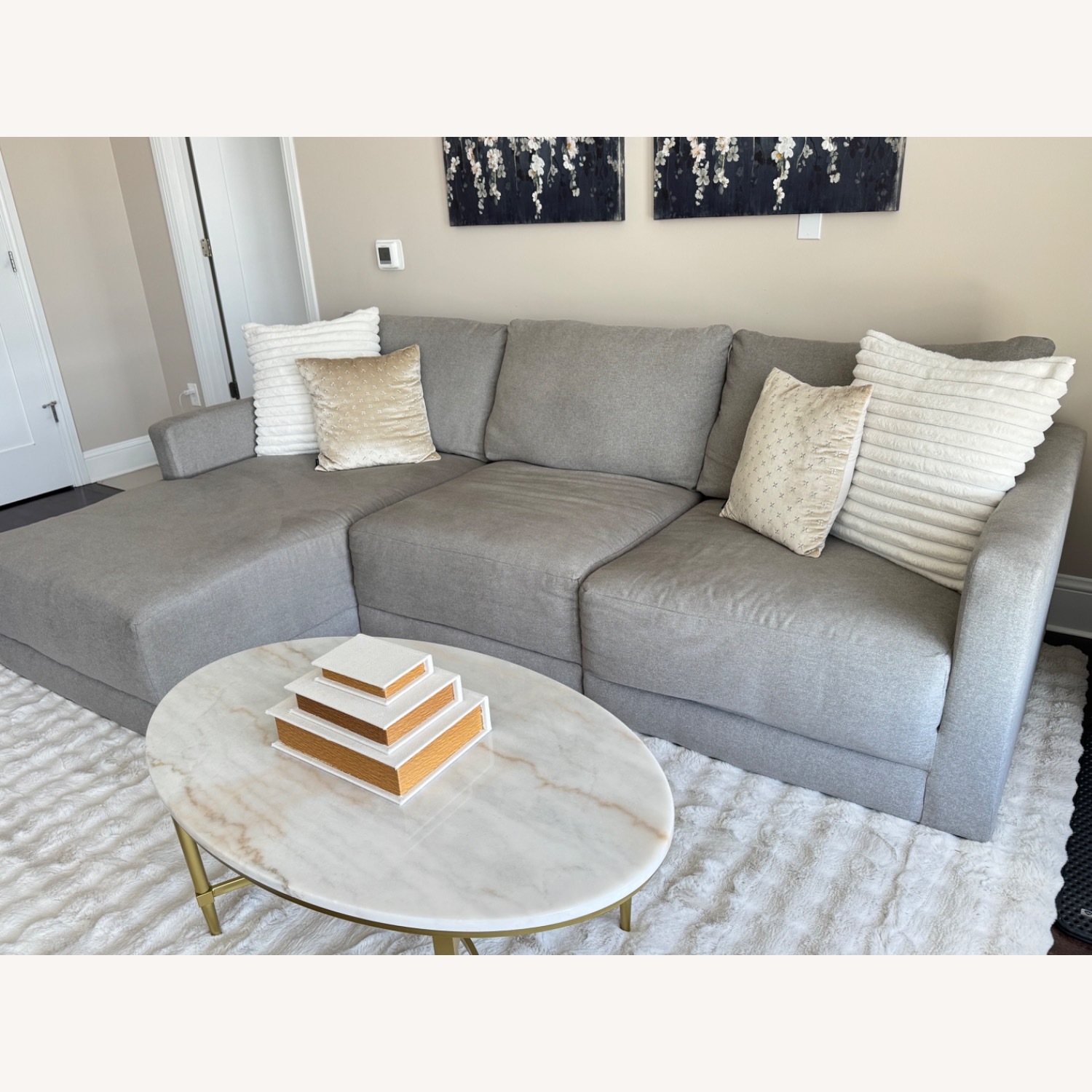 Ashley Furniture Katany Light Gray 3+ Piece Sectional - image-4