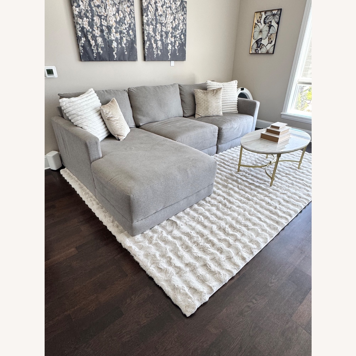 Ashley Furniture Katany Light Gray 3+ Piece Sectional - image-3