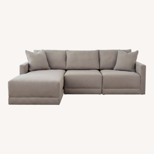 Used Ashley Furniture Katany Light Gray 3+ Piece Sectional for sale on AptDeco