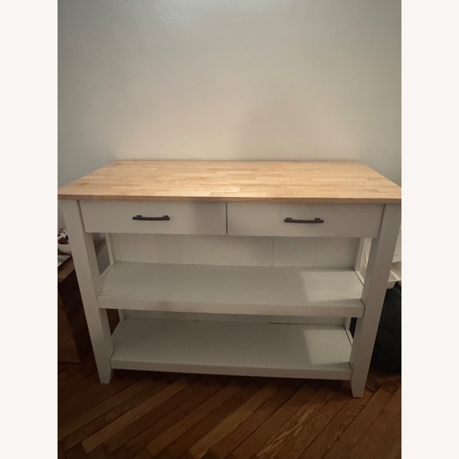Wayfair Beachcrest Home White Wood Kitchen Island - image-1