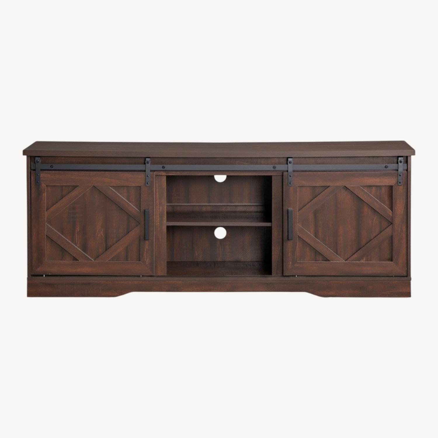Wayfair Dark Brown Wood Media Storage - image-0