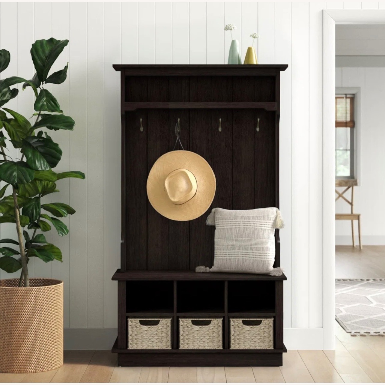 Wayfair Bridget Hall Tree with Open Storage - image-9