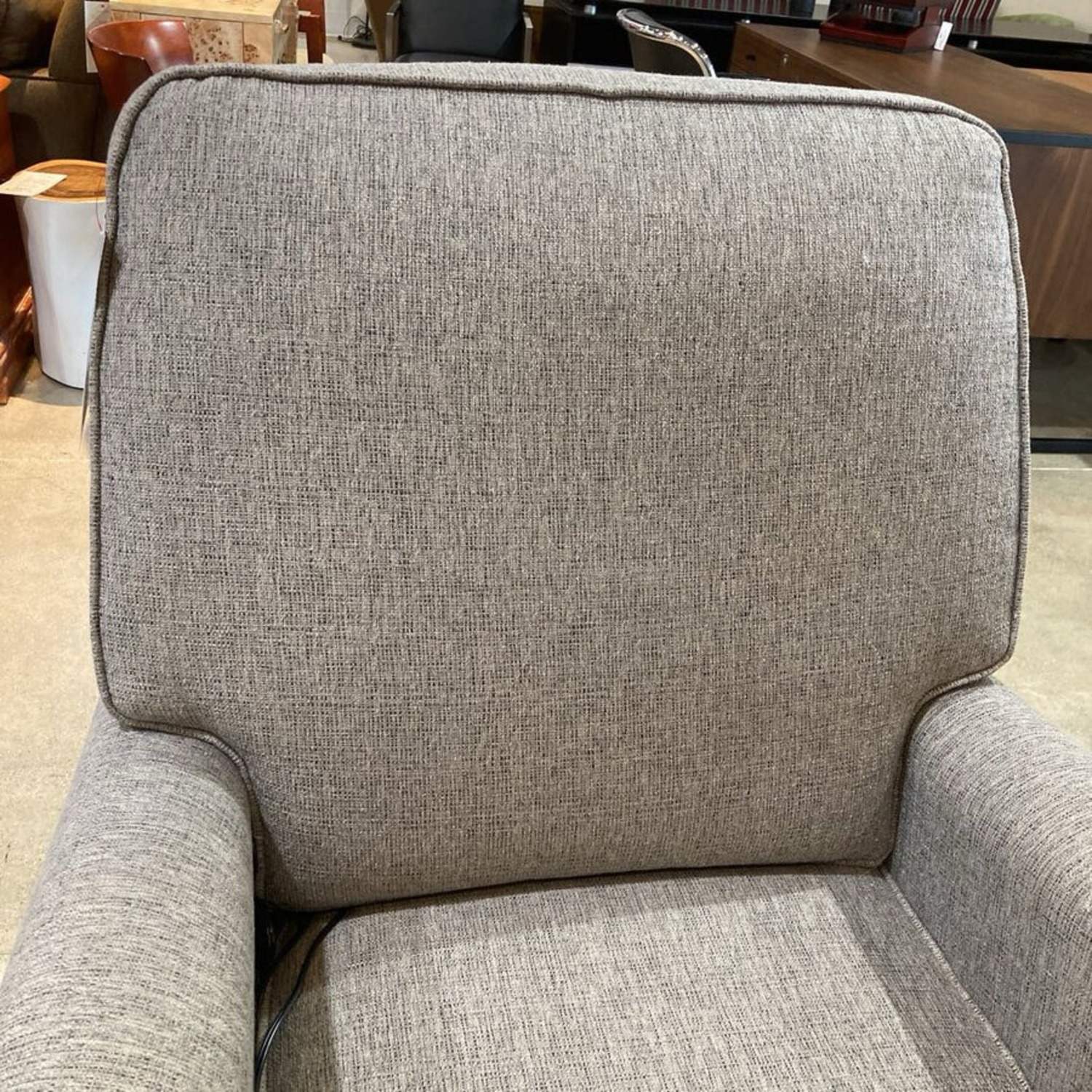 Tweedy Transitional Power Tapered Legs Recliner - image-5