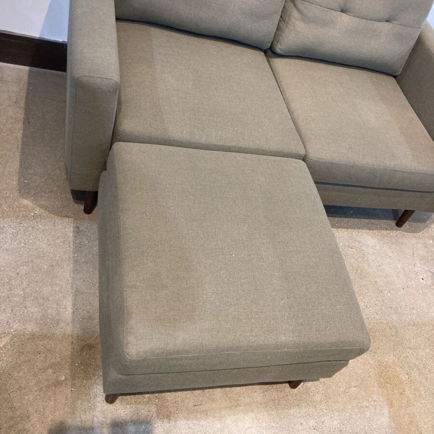Burrow Nomad Two-Seat W Ottoman Loveseat - image-4