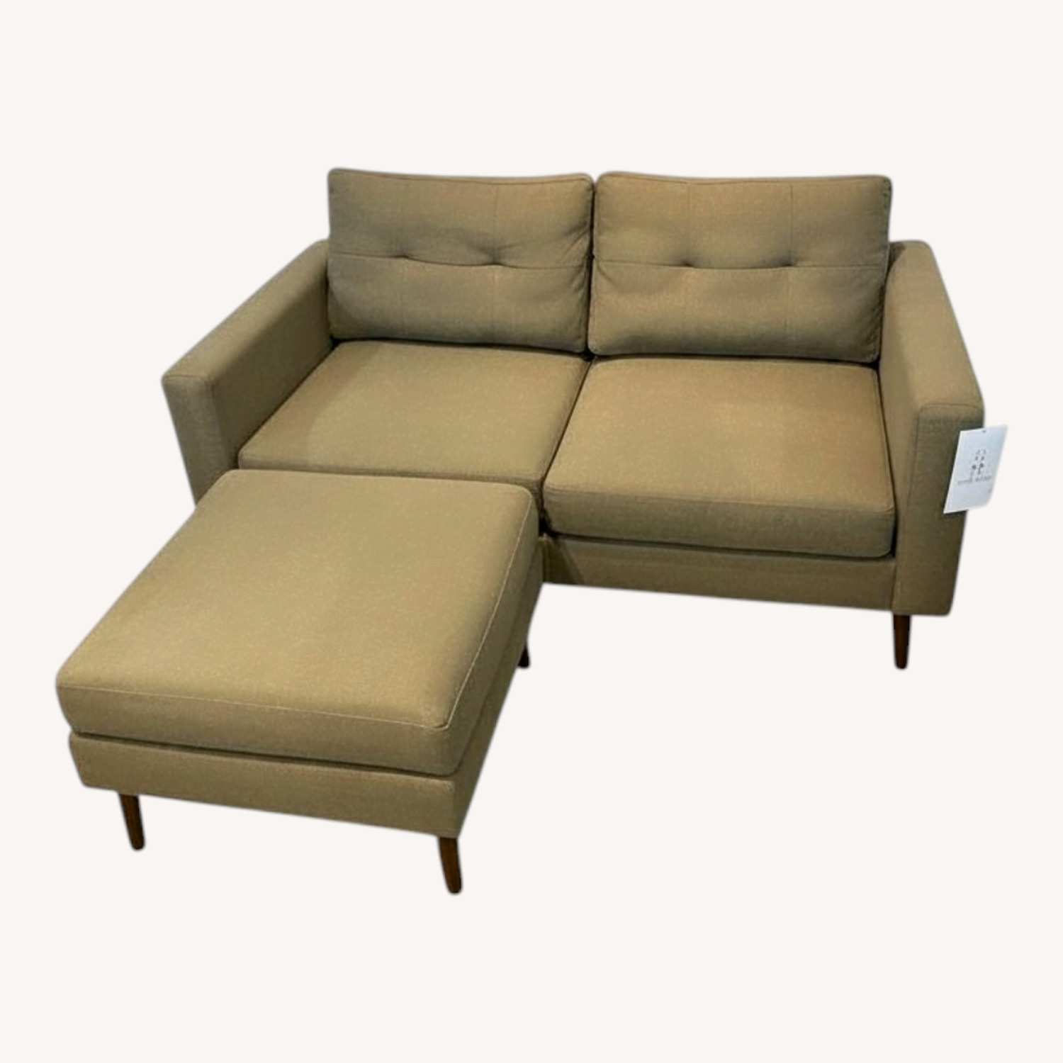 Burrow Nomad Two-Seat W Ottoman Loveseat - image-0