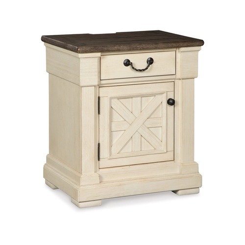 Used Ashley Furniture Bolanburg White Wood Side Tables for sale on AptDeco