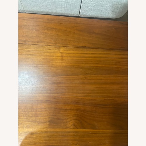 Used West Elm Mid-Century Marble Pop-Up Coffee Table 48" for sale on AptDeco