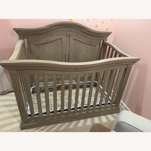 Used Buy Buy Baby Light Gray Crib for sale on AptDeco