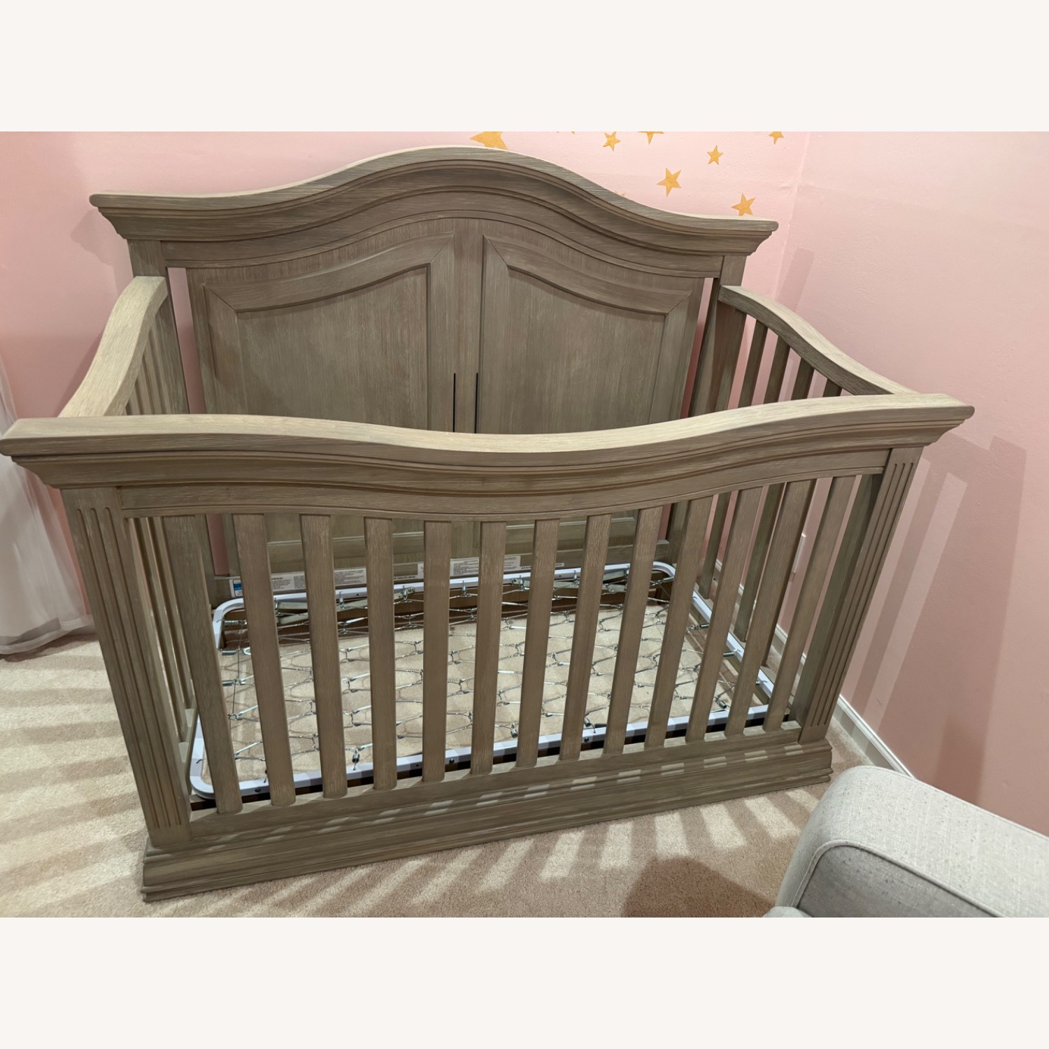 Buy Buy Baby Light Gray Crib - image-2