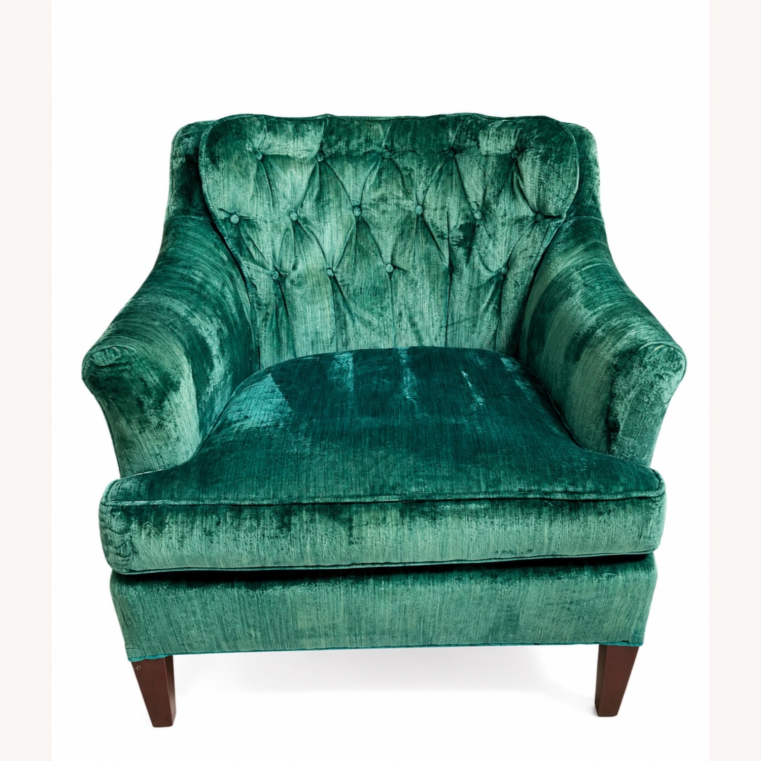 Emerald Crushed Velvet Lounge Chair - Original - image-3