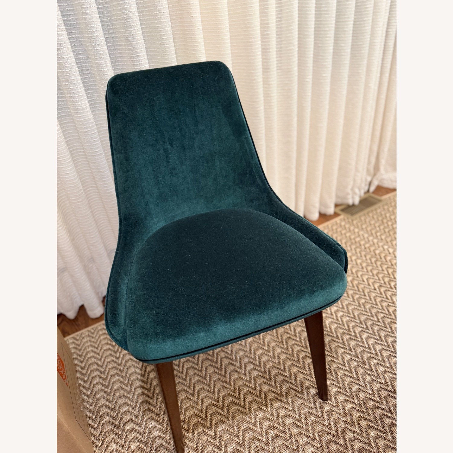Roche Bobois Eden Rock Green Velvet Dining Chairs - image-5