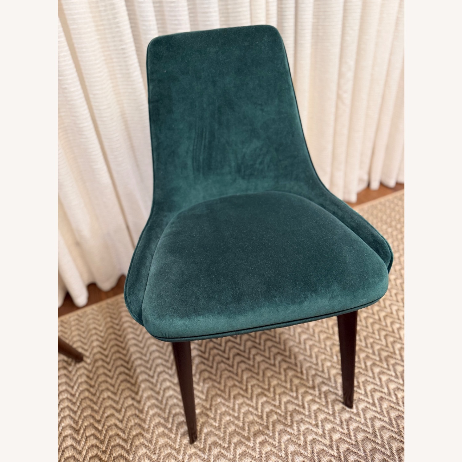 Roche Bobois Eden Rock Green Velvet Dining Chairs - image-4