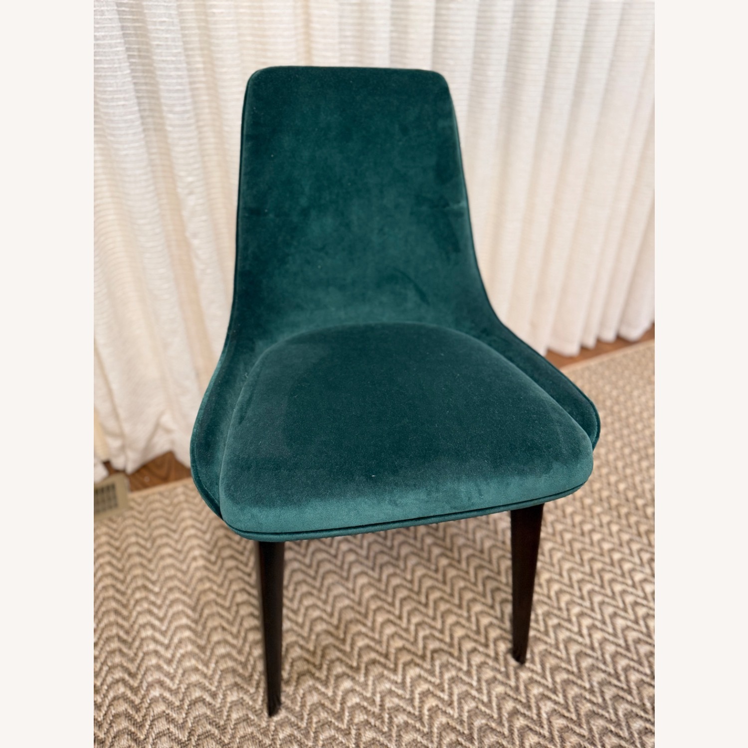 Roche Bobois Eden Rock Green Velvet Dining Chairs - image-3