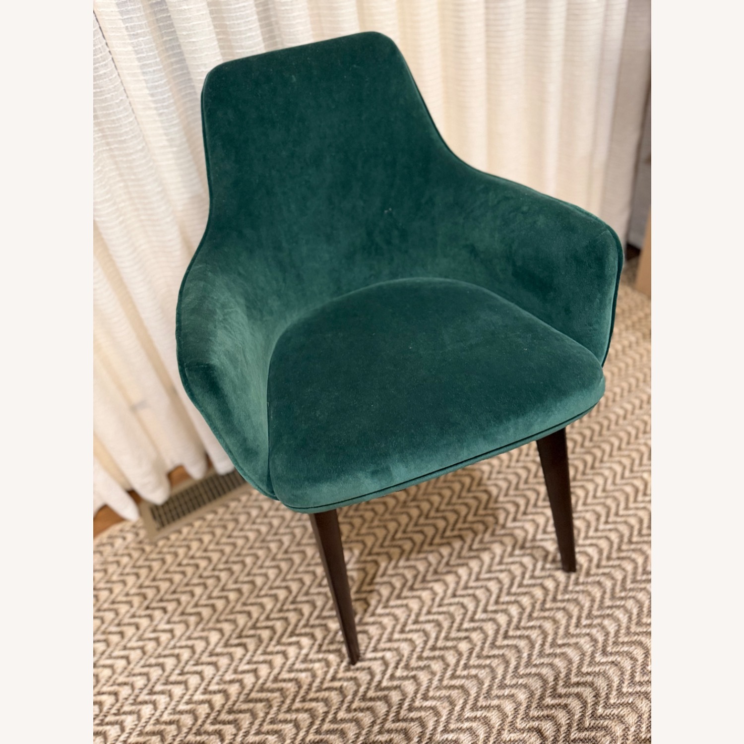 Roche Bobois Eden Rock Green Velvet Dining Chairs - image-6