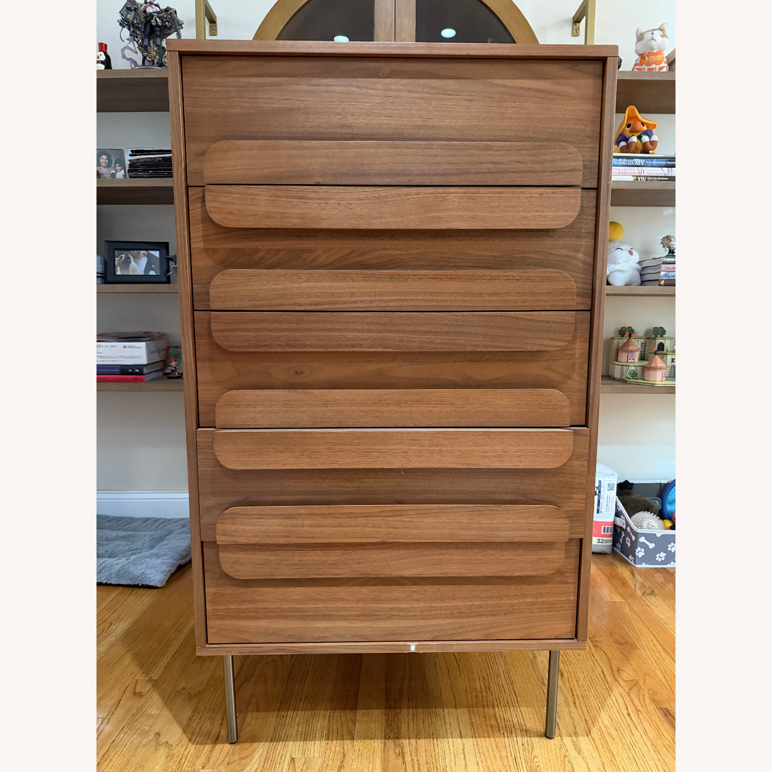 West Elm Gemini Walnut Dresser - image-1