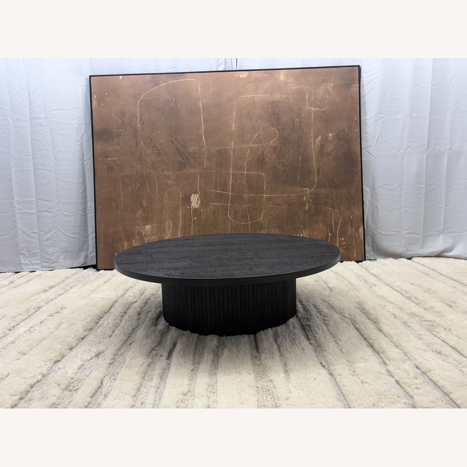 Restoration Hardware Byron Round Pedestal Coffee Table – 48" - image-22
