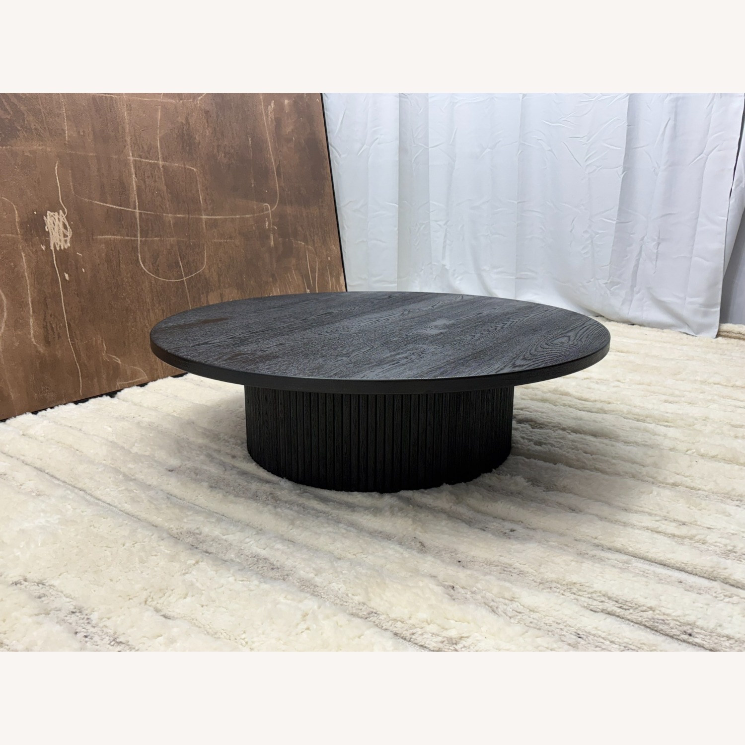 Restoration Hardware Byron Round Pedestal Coffee Table – 48" - image-3