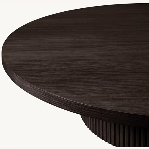 Used Restoration Hardware Byron Round Pedestal Coffee Table – 48" for sale on AptDeco