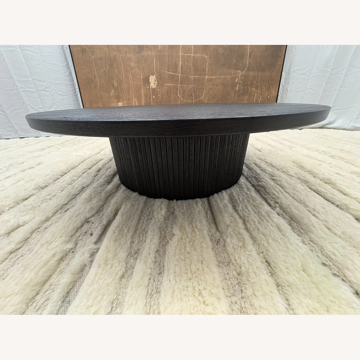 Restoration Hardware Byron Round Pedestal Coffee Table – 48" - image-16