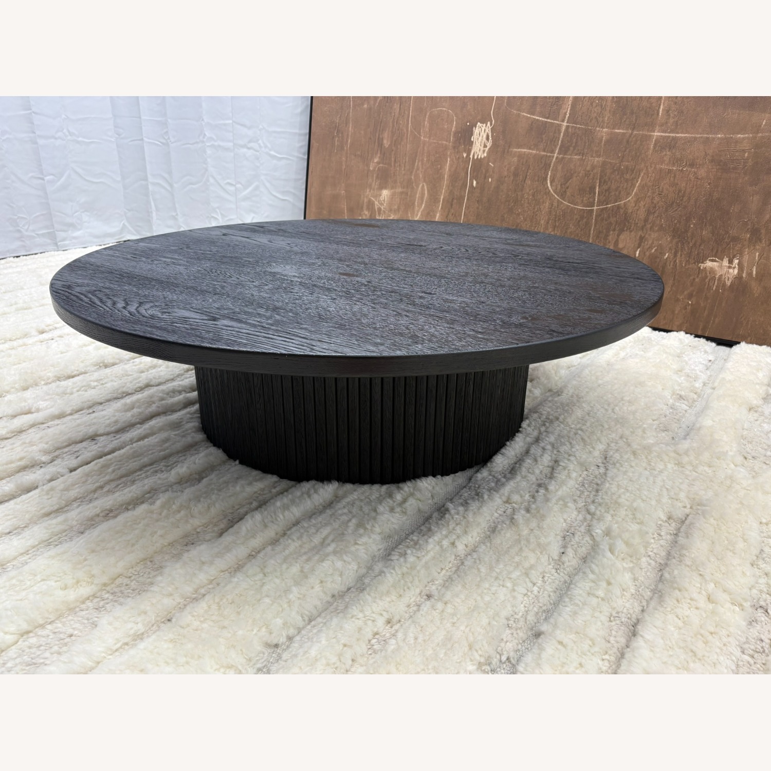 Restoration Hardware Byron Round Pedestal Coffee Table – 48" - image-9