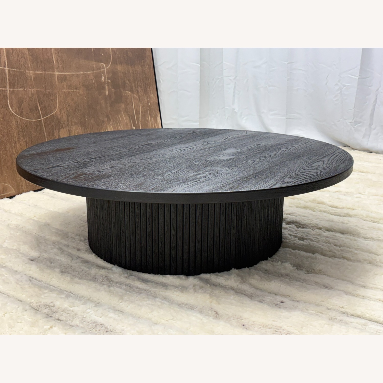 Restoration Hardware Byron Round Pedestal Coffee Table – 48" - image-4