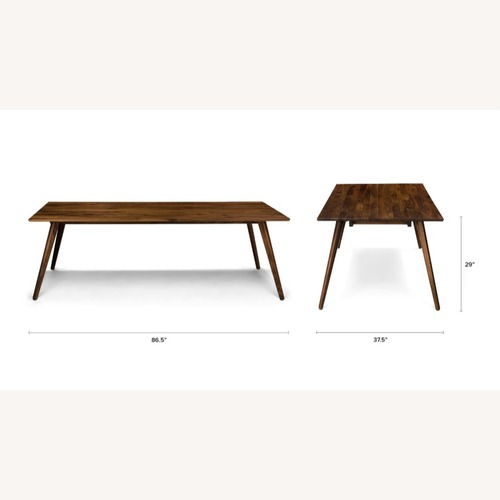 Used Article Seno Dark Brown Wood Dining Table for sale on AptDeco