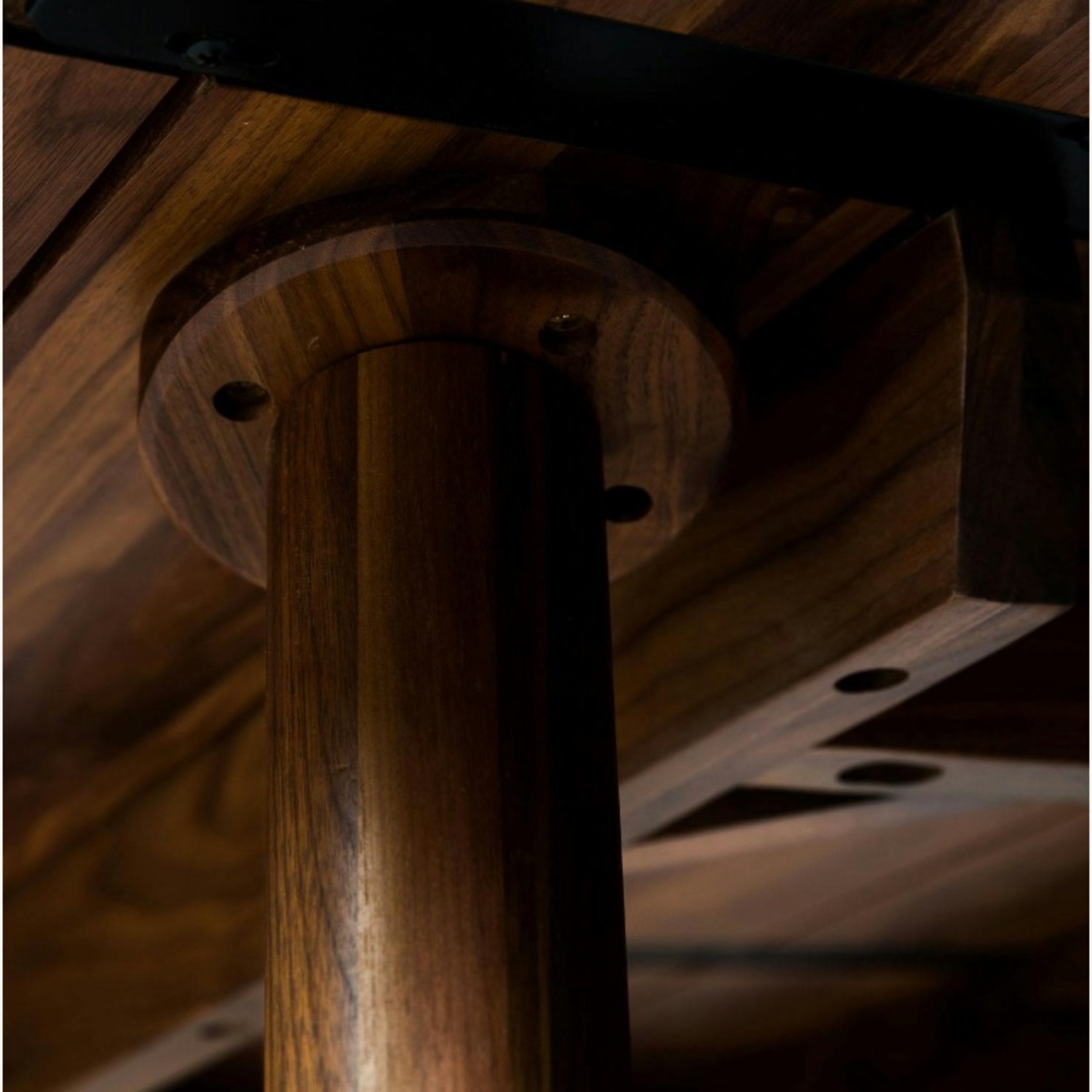 Article Seno Dark Brown Wood Dining Table - image-5