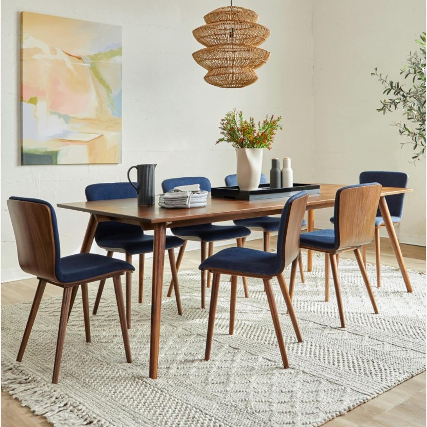 Article Seno Dark Brown Wood Dining Table - image-6
