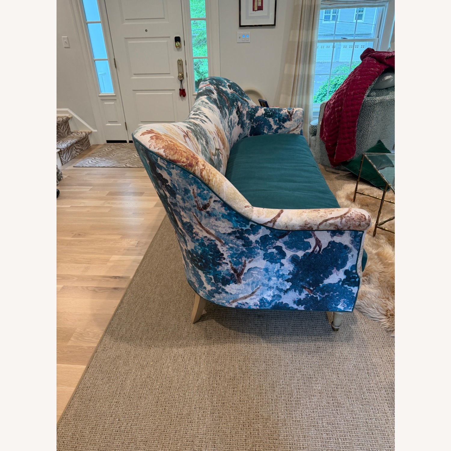 Anthropologie Judarn Linen Pied-A-Terre Sofa - image-1