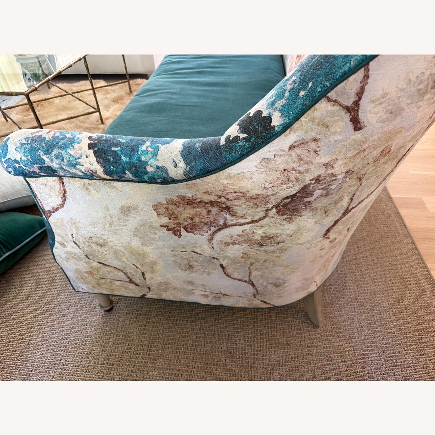 Anthropologie Judarn Linen Pied-A-Terre Sofa - image-6