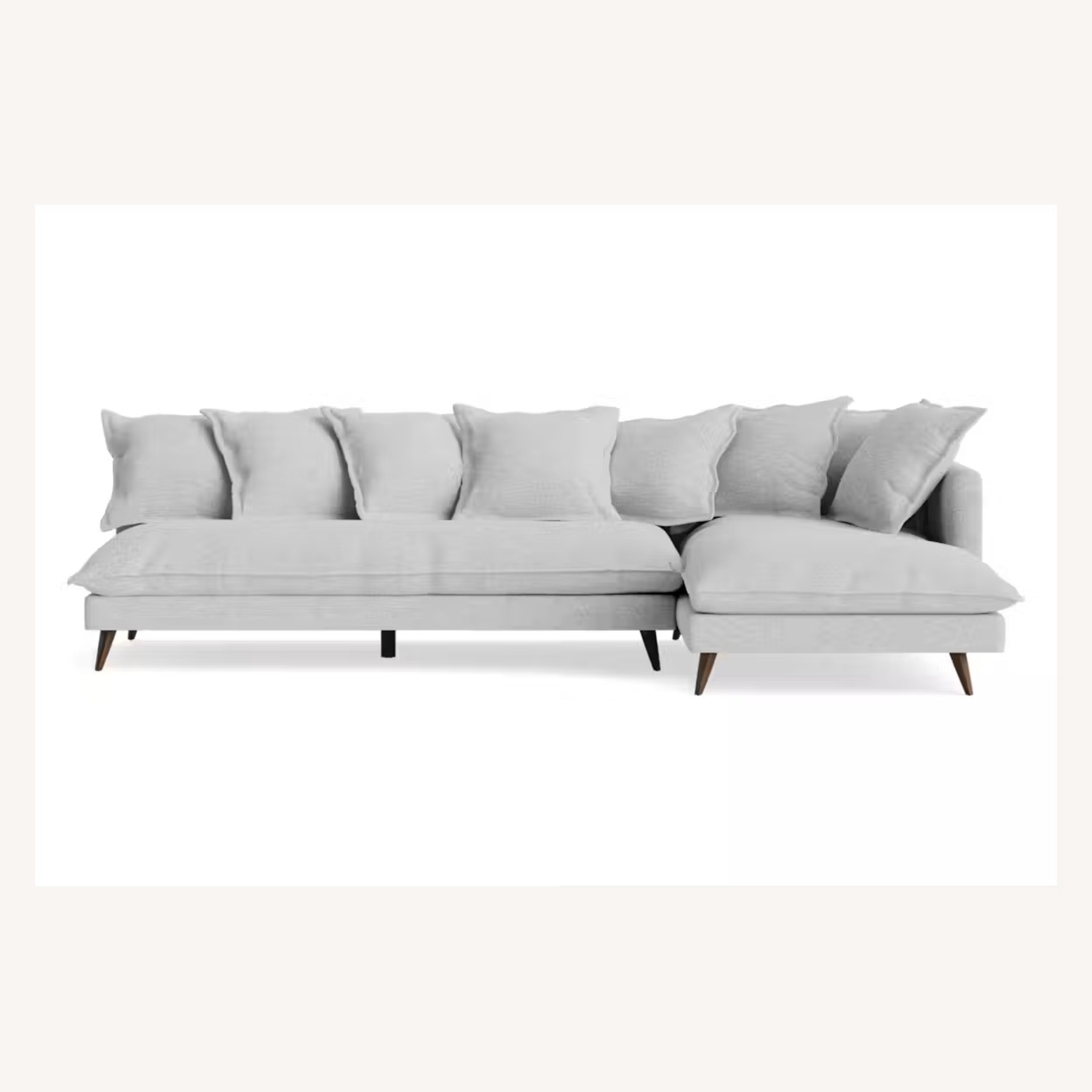 Joybird Denna Light Gray Fabric 2 Piece Sectional - image-5