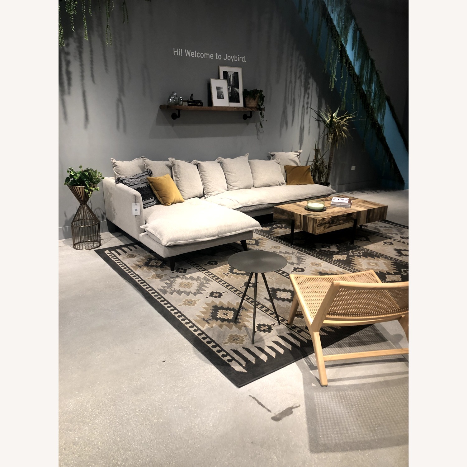 Joybird Denna Light Gray Fabric 2 Piece Sectional - image-2