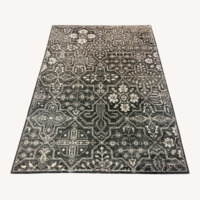 Contemporary Light Gray Wool Area Rug 9' x 12'
