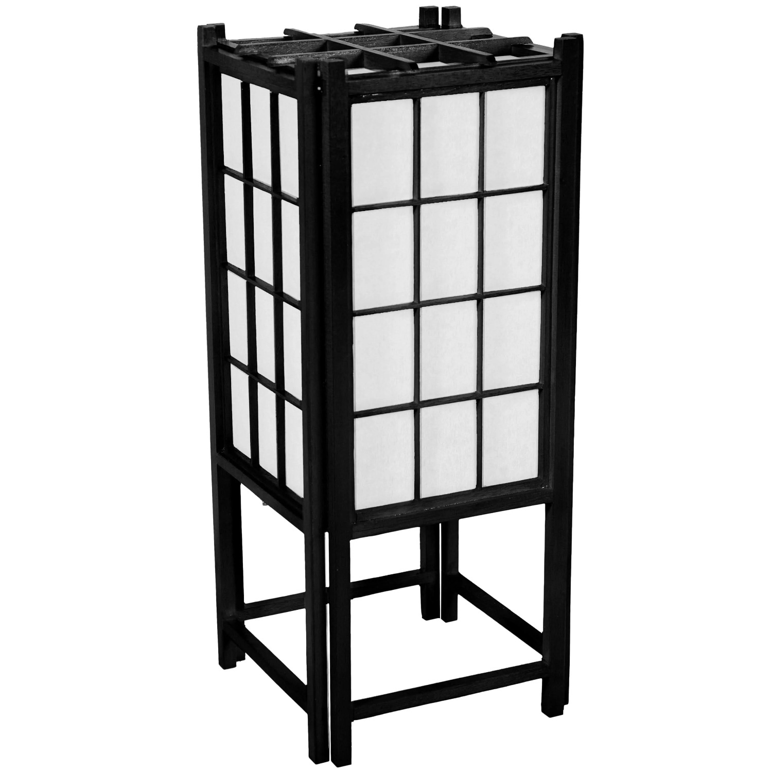 18" Japanese Shoji Floor Lamp - image-5