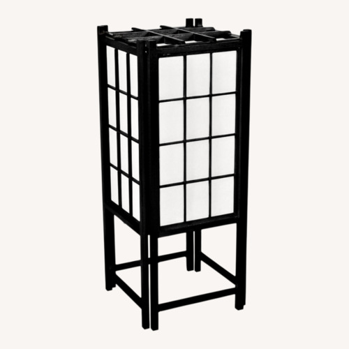 Used 18" Japanese Shoji Floor Lamp for sale on AptDeco