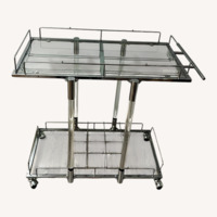 Mercury Row Acrylic Collection Bar Cart