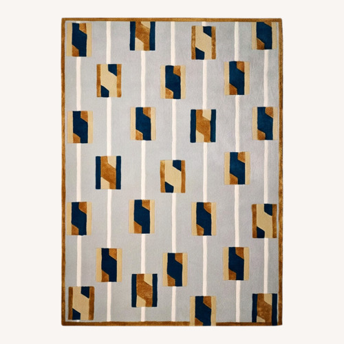 Used Soho Home Poyser Rug Light Gray Area Rug 9' x 12' for sale on AptDeco