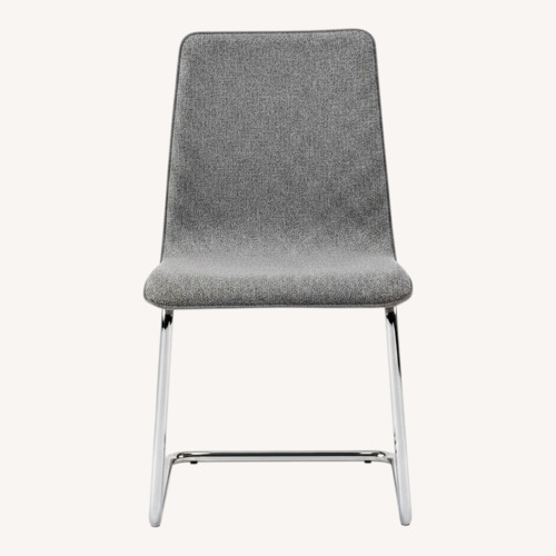 Used CB2 Pony Tweed Light Gray Dining Chairs for sale on AptDeco