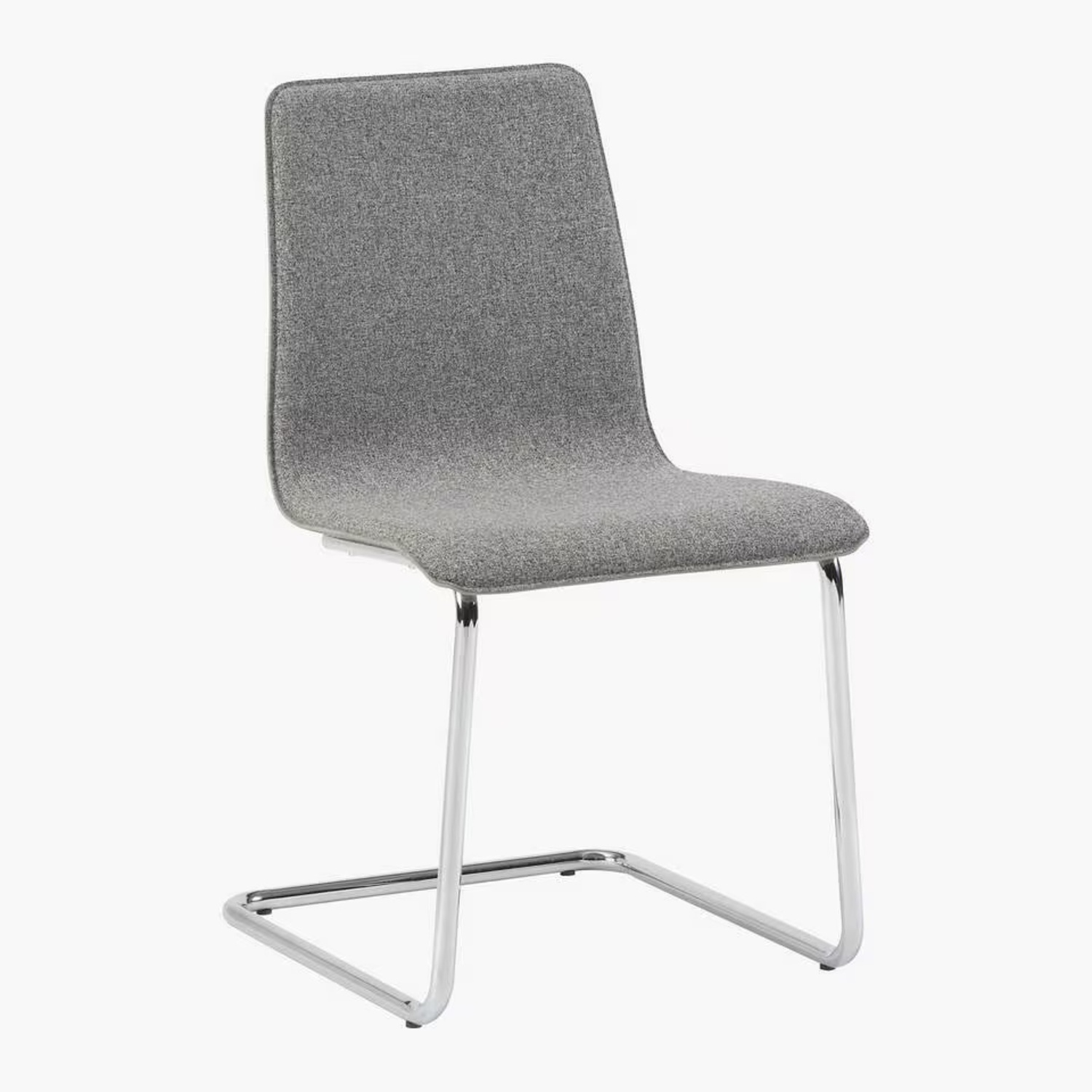 CB2 Pony Tweed Light Gray Dining Chairs - image-5